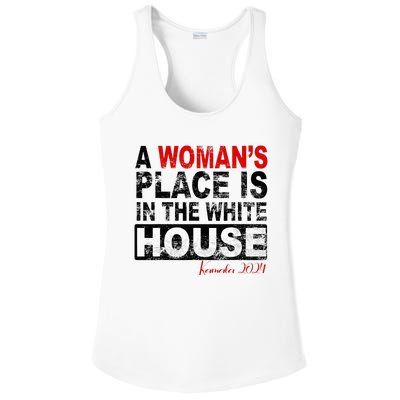 A Womans Place Is In The White House Kamala Harris Ladies PosiCharge Competitor Racerback Tank