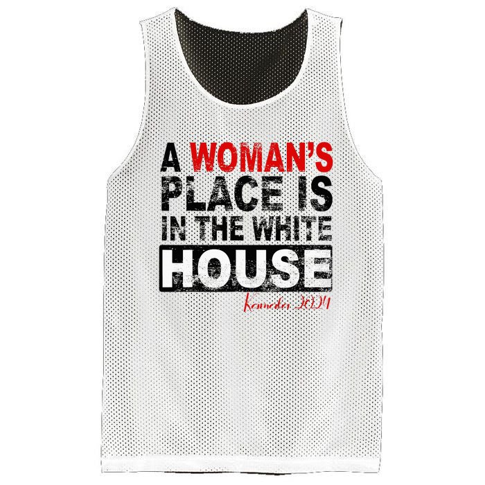 A Womans Place Is In The White House Kamala Harris Mesh Reversible Basketball Jersey Tank