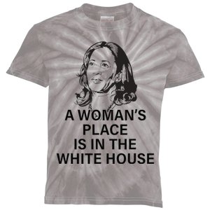 A WomanS Place Is In The White House Gift Kids Tie-Dye T-Shirt