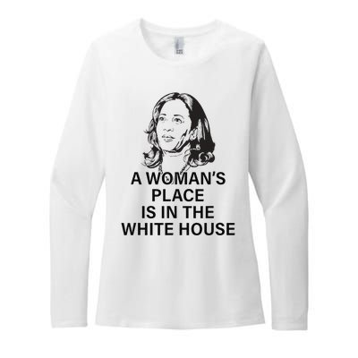 A WomanS Place Is In The White House Gift Womens CVC Long Sleeve Shirt