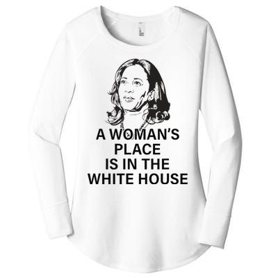 A WomanS Place Is In The White House Gift Women's Perfect Tri Tunic Long Sleeve Shirt