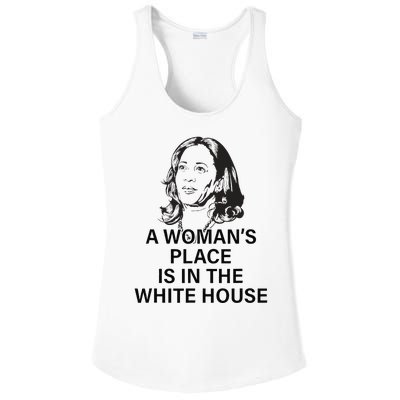 A WomanS Place Is In The White House Gift Ladies PosiCharge Competitor Racerback Tank