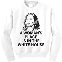 A WomanS Place Is In The White House Gift Kids Sweatshirt