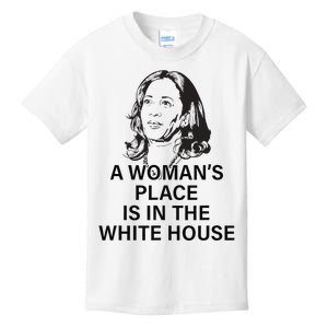 A WomanS Place Is In The White House Gift Kids T-Shirt