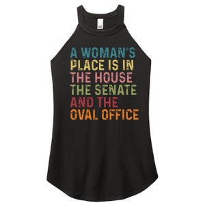 A Womans Place Is In The House The Senate The Oval Office Women's Perfect Tri Rocker Tank