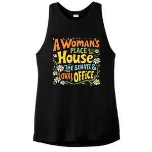 A WomanS Place Is In The House The Senate & The Oval Office Ladies PosiCharge Tri-Blend Wicking Tank