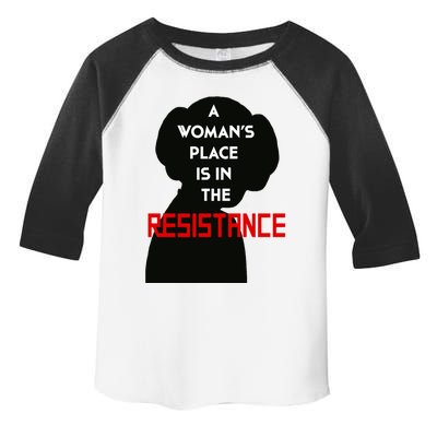 A WomanS Place Is In The Resistance Toddler Fine Jersey T-Shirt