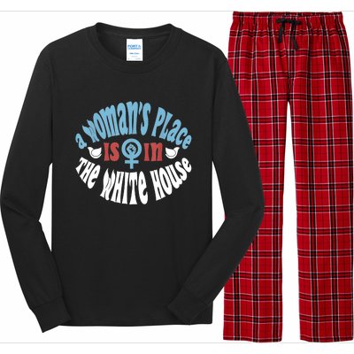 A Womans Place Is In The White House Long Sleeve Pajama Set