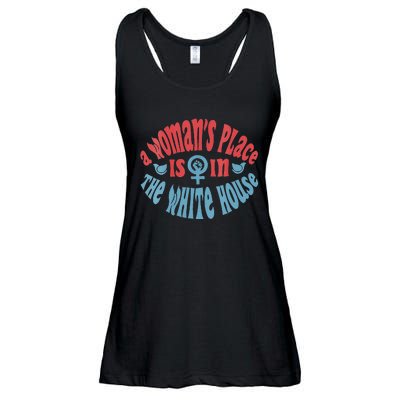 A WomanS Place Is In The White House Ladies Essential Flowy Tank