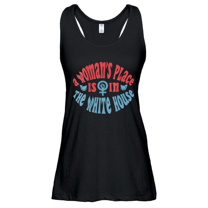 A WomanS Place Is In The White House Ladies Essential Flowy Tank