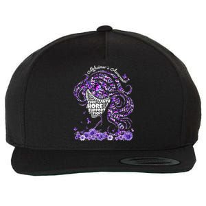 Alzheimers Wear Purple Alzheimers Awareness 2024 Wool Snapback Cap