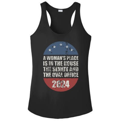 A Womans Place Is In The House The Senate The Oval Office Ladies PosiCharge Competitor Racerback Tank