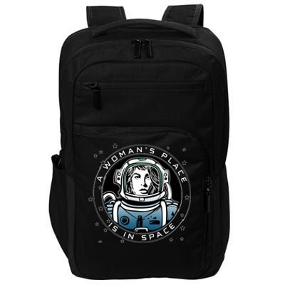 A Woman's Place Is In Space Impact Tech Backpack