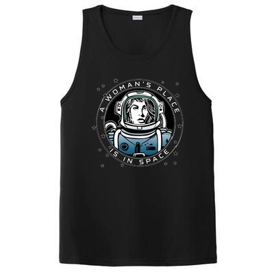 A Woman's Place Is In Space PosiCharge Competitor Tank