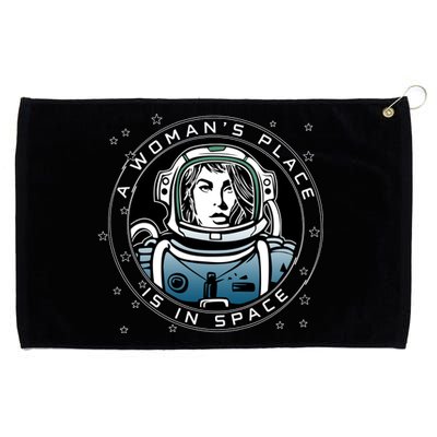 A Woman's Place Is In Space Grommeted Golf Towel