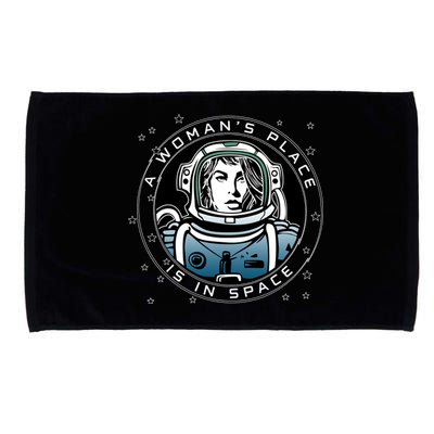 A Woman's Place Is In Space Microfiber Hand Towel