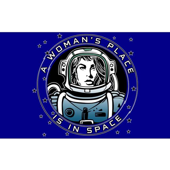 A Woman's Place Is In Space Bumper Sticker