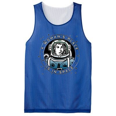 A Woman's Place Is In Space Mesh Reversible Basketball Jersey Tank