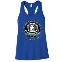 A Woman's Place Is In Space Women's Racerback Tank