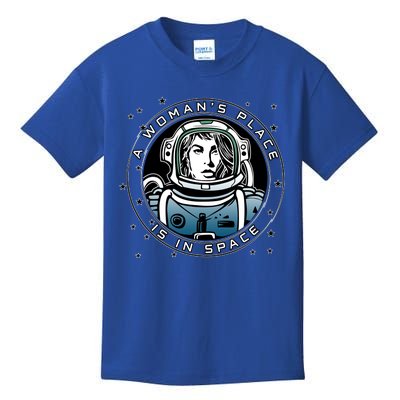 A Woman's Place Is In Space Kids T-Shirt