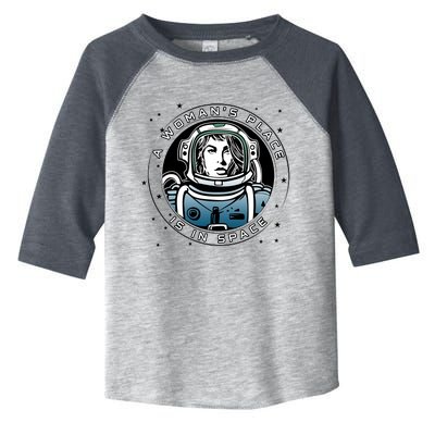 A Woman's Place Is In Space Toddler Fine Jersey T-Shirt