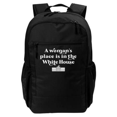 A WomanS Place White House Feminist Kamala Harris 2024 Daily Commute Backpack