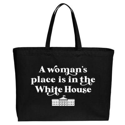 A WomanS Place White House Feminist Kamala Harris 2024 Cotton Canvas Jumbo Tote