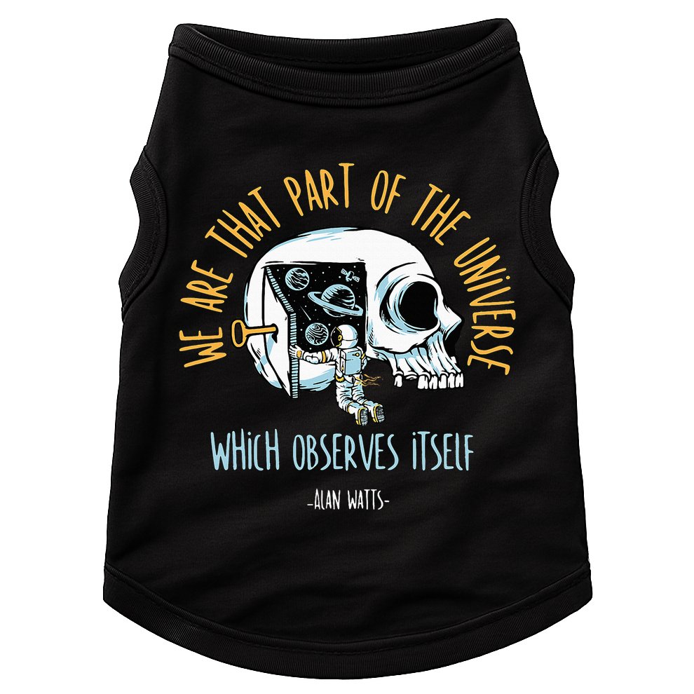 Alan Watts Quote Philosophy Spiritual Gift Universe Doggie Tank