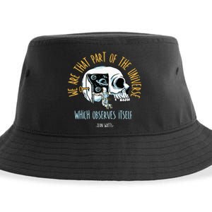 Alan Watts Quote Philosophy Spiritual Gift Universe Sustainable Bucket Hat