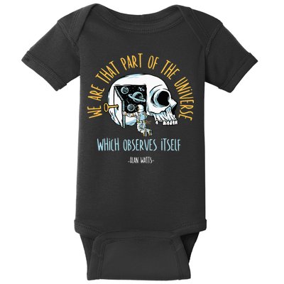 Alan Watts Quote Philosophy Spiritual Gift Universe Baby Bodysuit