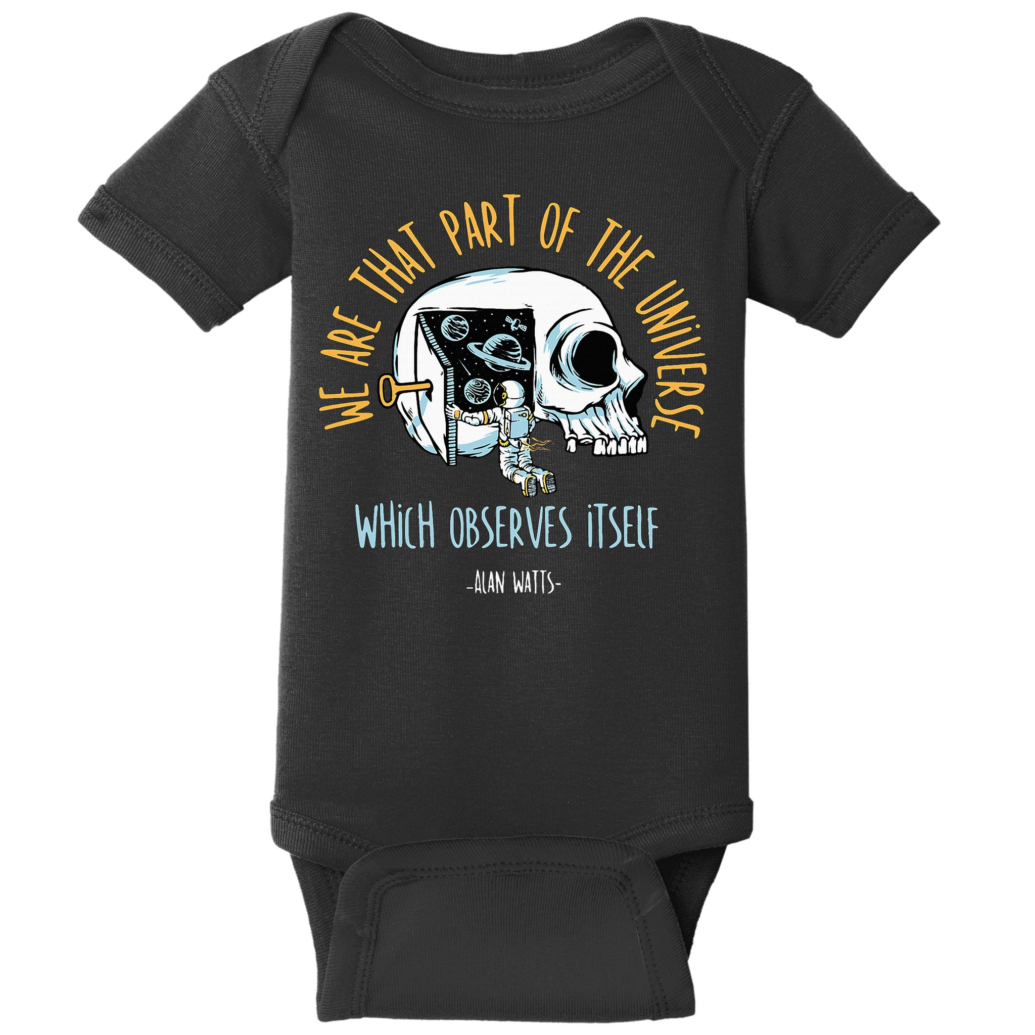 Alan Watts Quote Philosophy Spiritual Gift Universe Baby Bodysuit