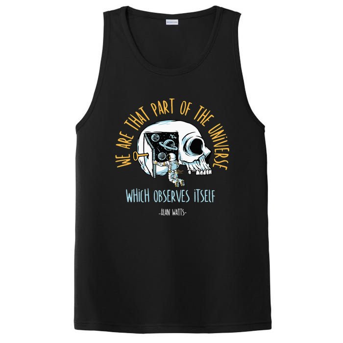 Alan Watts Quote Philosophy Spiritual Gift Universe PosiCharge Competitor Tank