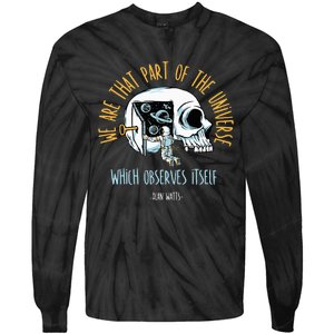 Alan Watts Quote Philosophy Spiritual Gift Universe Tie-Dye Long Sleeve Shirt