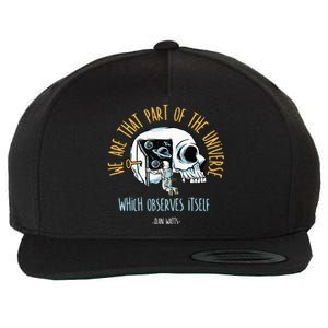 Alan Watts Quote Philosophy Spiritual Gift Universe Wool Snapback Cap