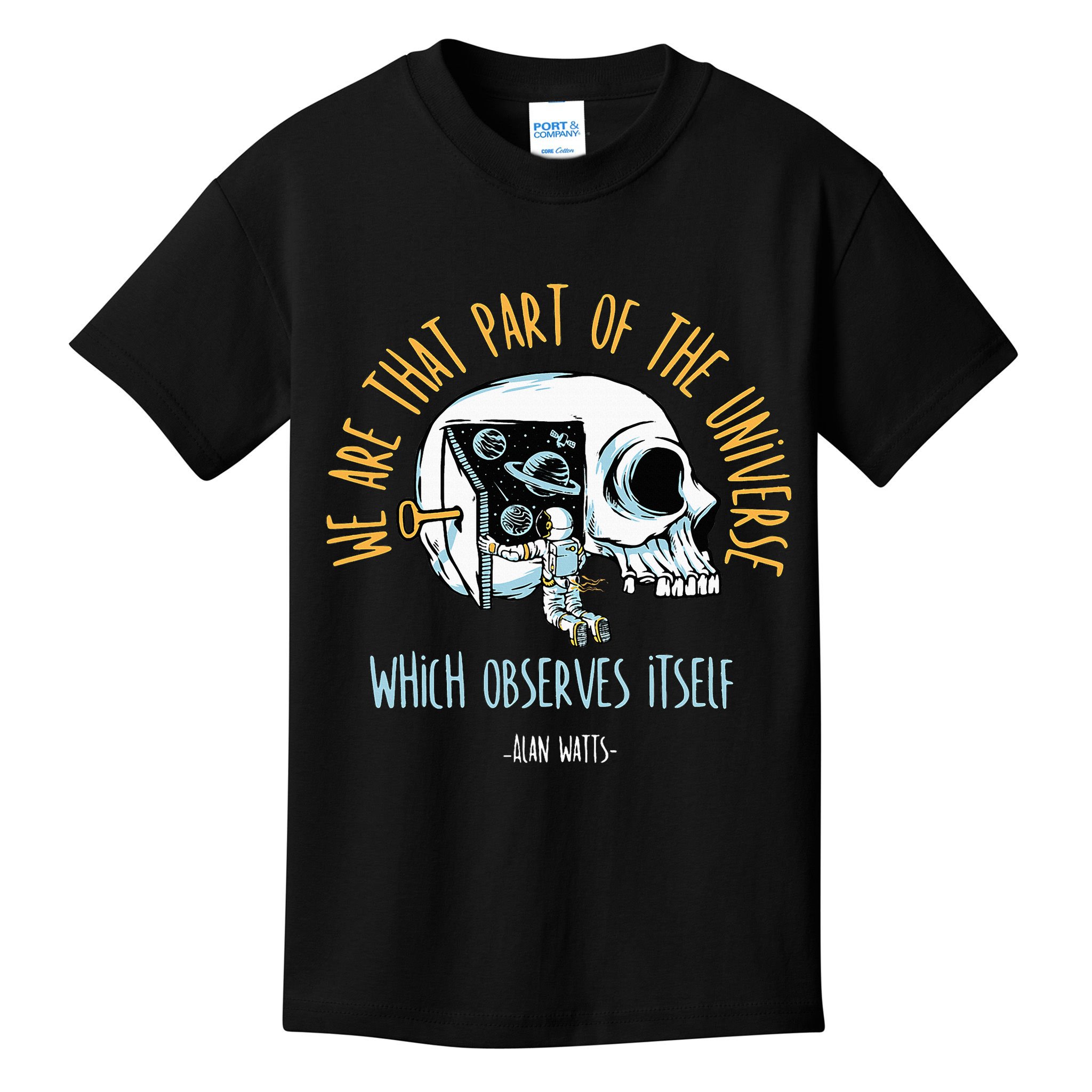Alan Watts Quote Philosophy Spiritual Gift Universe Kids T-Shirt
