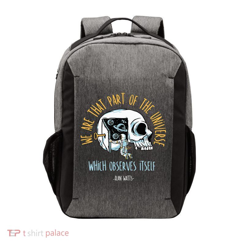 Alan Watts Quote Philosophy Spiritual Gift Universe Vector Backpack