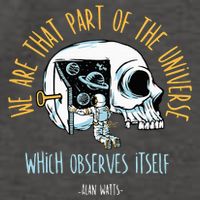 Alan Watts Quote Philosophy Spiritual Gift Universe Vector Backpack