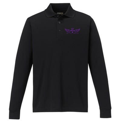 Abuela Wings Rip Performance Long Sleeve Polo