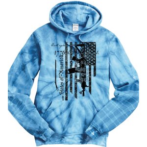 A Well Regulated Militia Gun Rights Patriotic Tie Dye Hoodie