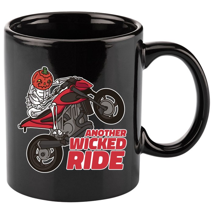 Another Wicked Ride Pumpkin 11oz C Handle Ceramic Mug