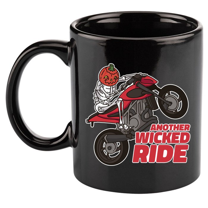 Another Wicked Ride Pumpkin 11oz C Handle Ceramic Mug