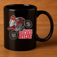 Another Wicked Ride Pumpkin 11oz C Handle Ceramic Mug