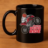 Another Wicked Ride Pumpkin 11oz C Handle Ceramic Mug