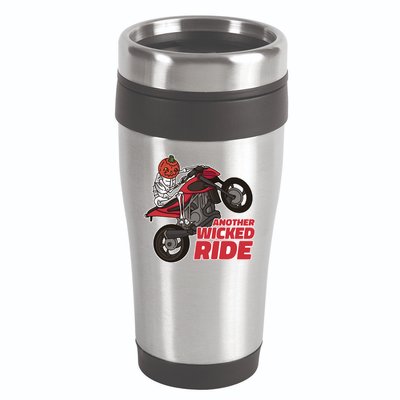Another Wicked Ride Pumpkin 16oz Travel Tumbler