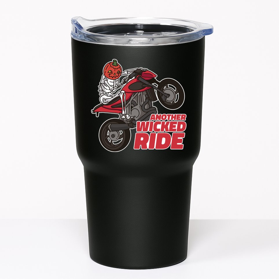 Another Wicked Ride Pumpkin Tumbler