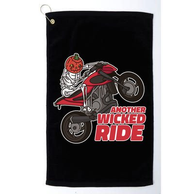 Another Wicked Ride Pumpkin Golf Towel