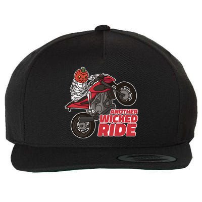 Another Wicked Ride Pumpkin Wool Snapback Cap