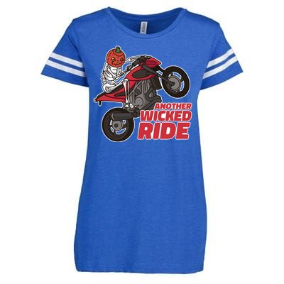 Another Wicked Ride Pumpkin Enza Ladies Jersey Football T-Shirt