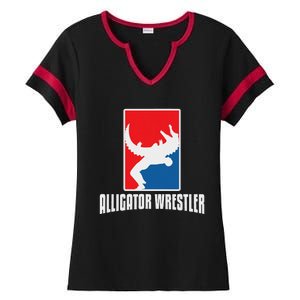 Alligator Wrestler Reptile Party Alligator Ladies Halftime Notch Neck Tee