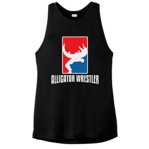 Alligator Wrestler Reptile Party Alligator Ladies PosiCharge Tri-Blend Wicking Tank